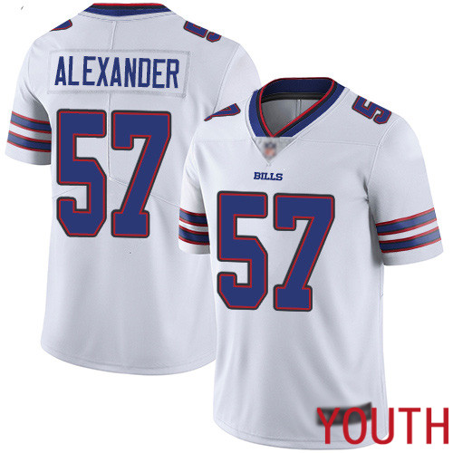 Youth Buffalo Bills #57 Lorenzo Alexander White Vapor Untouchable Limited Player NFL Jersey->youth nfl jersey->Youth Jersey